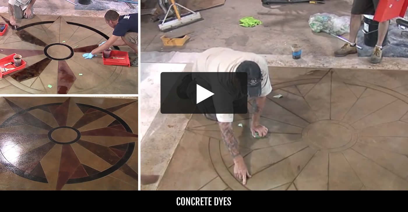 Concrete Dyes - Purchasing & Application Tips - The Concrete Network